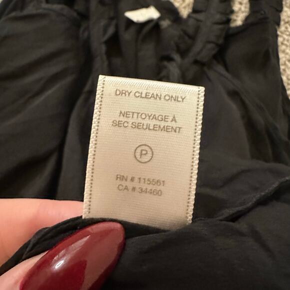 7 For All Mankind black silk tank top size M - Picture 8 of 14